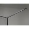Mexen Kioto Walk-in Shower Panel 90 x 200 cm, Crackle Graphite 12 mm, Gun Metal - 800-090-101-95-44-X