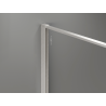 Mexen Kioto Walk-in shower wall 140 x 200 cm, graphite crackle 12 mm, brushed nickel - 800-140-101-97-44-X
