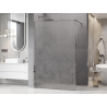 Mexen Kioto Walk-in Shower Wall 130 x 200 cm, crackle transparent 12 mm, chrome - 800-130-101-01-04-X