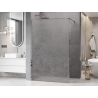Mexen Kioto Shower Screen Walk-in 80 x 200 cm, Crackle Transparent 12 mm, Chrome - 800-080-101-01-04-X
