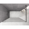 Mexen Kioto Walk-in Shower Panel 90 x 200 cm, crackle transparent 12 mm, chrome - 800-090-101-01-04-X