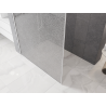 Mexen Kioto Walk-in Shower Screen 80 x 200 cm, Crackle Transparent 12 mm, White - 800-080-101-20-04-X