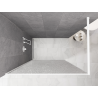 Mexen Kioto Walk-in Shower Wall 140 x 200 cm, Crackle Transparent 12 mm, White - 800-140-101-20-04-X