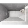 Mexen Kioto Walk-in Shower Wall 160 x 200 cm, crackle transparent 12 mm, white - 800-160-101-20-04-X