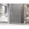Mexen Kioto Walk-in Shower Wall 90 x 200 cm, crackle transparent 12 mm, white - 800-090-101-20-04-X
