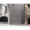 Mexen Kioto Walk-in shower screen 110 x 200 cm, crackle transparent 12 mm, gold - 800-110-101-50-04-X