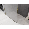 Mexen Kioto Walk-in shower screen 130 x 200 cm, crackle transparent 12 mm, gold - 800-130-101-50-04-X