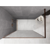 Mexen Kioto Walk-in Shower Wall 100 x 200 cm, Crackle Transparent 12 mm, Rose Gold - 800-100-101-60-04-X
