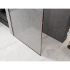 Mexen Kioto Walk-in shower wall 120 x 200 cm, crackle transparent 12 mm, rose gold - 800-120-101-60-04-X