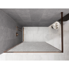 Mexen Kioto Walk-in shower panel 110 x 200 cm, crackle transparent 12 mm, rose gold - 800-110-101-60-04-X