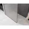 Mexen Kioto Walk-in Shower Wall 100 x 200 cm, Crackle Transparent 12 mm, Brushed Copper - 800-100-101-65-04-X