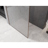 Mexen Kioto Walk-in shower wall 150 x 200 cm, crackle transparent 12 mm, brushed copper - 800-150-101-65-04-X