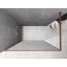 Mexen Kioto Walk-in Shower Wall 160 x 200 cm, crackle transparent 12 mm, brushed copper - 800-160-101-65-04-X