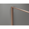 Mexen Kioto Walk-in Shower Wall 70 x 200 cm, Crackle Transparent 12 mm, Brushed Copper - 800-070-101-65-04-X