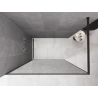 Mexen Kioto Walk-in Shower Screen 130 x 200 cm, Crackle Transparent 12 mm, Gun Gray Brushed - 800-130-101-66-04-X