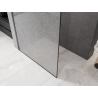 Mexen Kioto Walk-in Shower Wall 110 x 200 cm, Crackle Transparent 12 mm, Gun Metal - 800-110-101-95-04-X