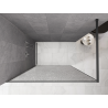 Mexen Kioto Walk-in Shower Wall 110 x 200 cm, Crackle Transparent 12 mm, Gun Metal - 800-110-101-95-04-X