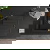 Mexen Bruno 1-compartment granite sink with a drip tray and kitchen mixer tap Duero, Black/Gold metallic - 6513-75-671600-70