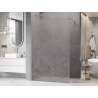 Mexen Kioto Walk-in shower screen 80 x 200 cm, crackle transparent 12 mm, brushed nickel - 800-080-101-97-04-X
