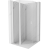 Mexen Mist L pentagonal pivot shower cabin 100 x 100 cm, transparent, white - 8A8L-100-100-20-00