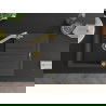 Mexen Bruno 1-compartment granite sink with a drip tray and kitchen mixer tap Duero, spotted black - 6513-76-671600-50