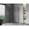 Mexen Mist L pentagonal hinged shower cabin 100 x 100 cm, transparent, brushed gun gray - 8A8L-100-100-66-00