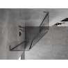 Mexen Mist L pentagonal hinged shower cabin 100 x 100 cm, transparent, brushed gun gray - 8A8L-100-100-66-00