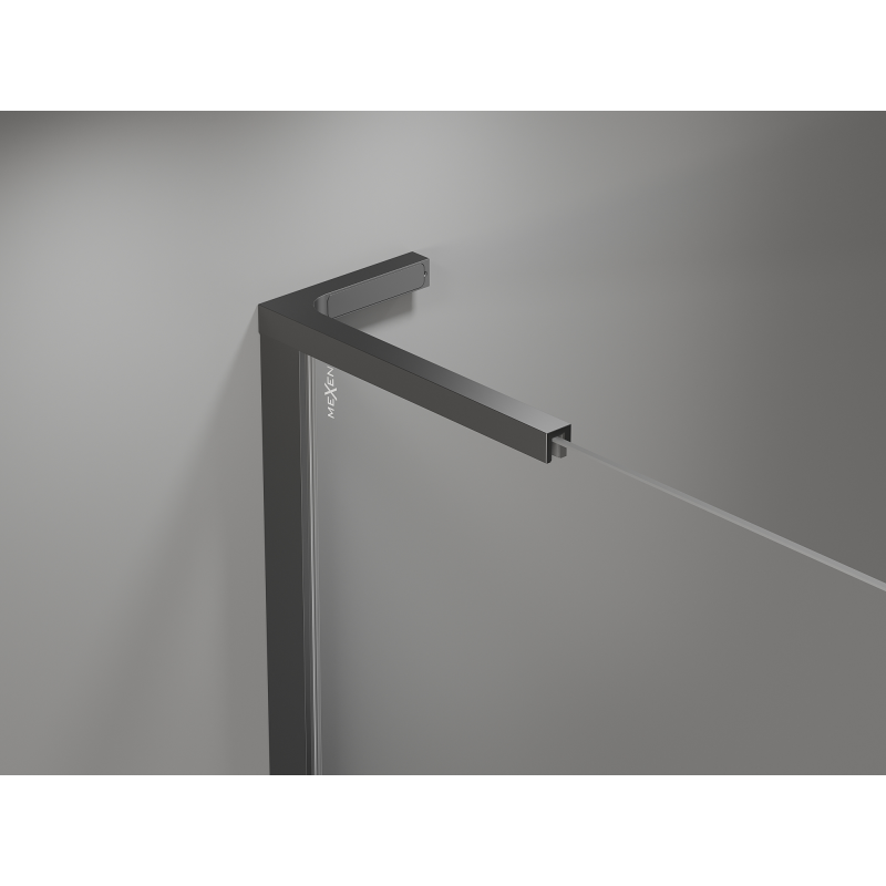 Mexen Mist L pentagonal hinged shower cabin 90 x 90 cm, transparent, gun metal - 8A8L-090-090-95-00