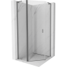 Mexen Mist L pentagonal hinged shower cabin 90 x 90 cm, transparent, gun metal - 8A8L-090-090-95-00