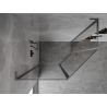 Mexen Mist L asymmetrical pentagonal shower enclosure 100 x 90 cm, transparent, gun metal - 8A8L-100-090-95-00