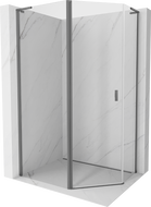 Mexen Mist L asymmetrical pentagonal shower enclosure 100 x 90 cm, transparent, gun metal - 8A8L-100-090-95-00