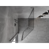 Mexen Mist L asymmetrical hinged pentagonal shower cabin 90 x 100 cm, transparent, gun metal - 8A8L-090-100-95-00