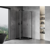 Mexen Mist L pentagonal hinged shower cabin 100 x 100 cm, transparent, gun metal - 8A8L-100-100-95-00
