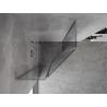 Mexen Mist L pentagonal hinged shower enclosure 100 x 100 cm, transparent, brushed nickel - 8A8L-100-100-97-00