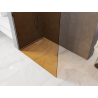 Mexen Kioto Walk-in Shower Wall 90 x 200 cm, 8 mm Bronze, Chrome - 800-090-101-01-32