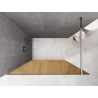 Mexen Kioto Walk-in Shower Wall 90 x 200 cm, 8 mm Bronze, Chrome - 800-090-101-01-32