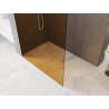 Mexen Kioto Walk-in Shower Wall 70 x 200 cm, Bronze 8 mm, White - 800-070-101-20-32