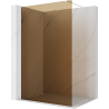 Mexen Kioto Walk-in Shower Wall 90 x 200 cm, Bronze 8 mm, White - 800-090-101-20-32