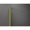 Mexen Kioto Walk-in Shower Panel 70 x 200 cm, Bronze 8 mm, Gold Brushed - 800-070-101-55-32