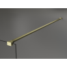 Mexen Kioto Walk-in Shower Wall 130 x 200 cm, Bronze 8 mm, Brushed Gold - 800-130-101-55-32
