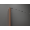 Mexen Kioto Walk-in Shower Screen 130 x 200 cm, Bronze 8 mm, Brushed Copper - 800-130-101-65-32