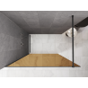 Mexen Kioto Walk-in Shower Wall 80 x 200 cm, Bronze 8 mm, Brushed Gun Gray - 800-080-101-66-32