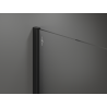 Mexen Kioto Walk-in Shower Wall 110 x 200 cm, Brown 8 mm, Black - 800-110-101-70-32