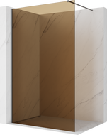 Mexen Kioto Walk-in Shower Wall 70 x 200 cm, bronze 8 mm, gun metal - 800-070-101-95-32