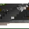 Mexen Vito 1-compartment granite sink with kitchen mixer tap Telma, Black - 6503-77-670200-70