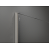 Mexen Kioto Walk-in Shower Screen 80 x 200 cm, Bronze 8 mm, Brushed Nickel - 800-080-101-97-32