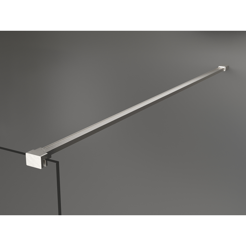 Mexen Kioto Walk-in Shower Screen 80 x 200 cm, Bronze 8 mm, Brushed Nickel - 800-080-101-97-32