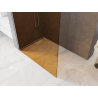 Mexen Kioto Walk-in Shower Screen 80 x 200 cm, Bronze 8 mm, Brushed Nickel - 800-080-101-97-32