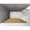 Mexen Kioto L Walk-in shower wall 120 x 200 cm, bronze, chrome - 800-120-103-01-32