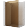 Mexen Kioto L Walk-in Shower Wall 70 x 200 cm, Bronze, White - 800-070-103-20-32